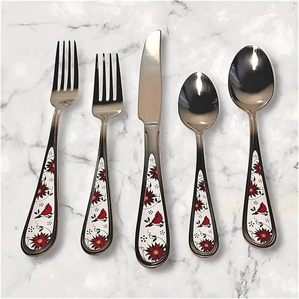 Temp-tations Stainless Steel 6 Servings Flatware Set of 30 Pieces